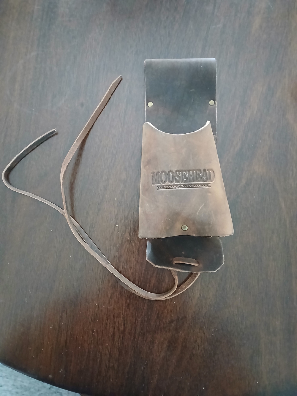Moosehead Brown Leather Beer Holster